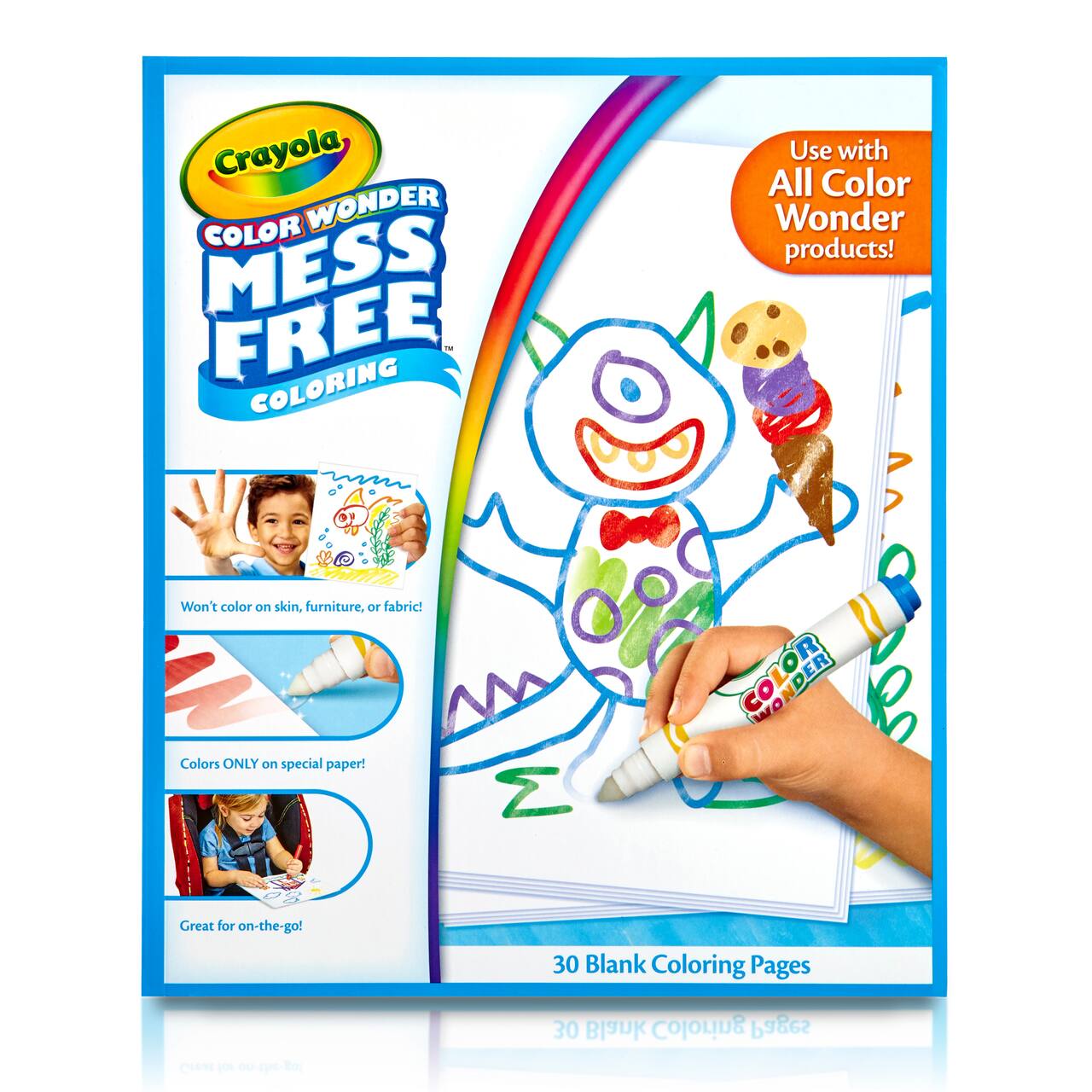 Crayola Color Wonder Mess Free Blank Coloring Pages, 30ct.
